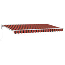vidaXL Napernyő keret Narancs és Fekete 350 x 200 cm