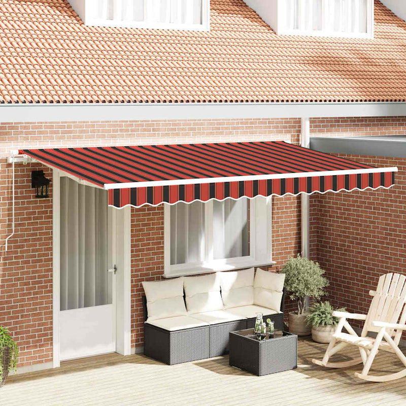 vidaXL Behúzható napellenző Sokszínű 350 x 200 cm