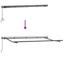 vidaXL Behúzható napellenző Narancssárga 350 x 200 cm szövet