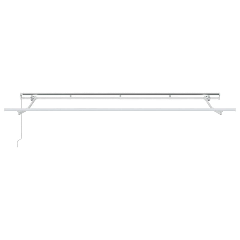 vidaXL Behúzható napellenző Burgundi 350 x 200 cm Pamut és Alumínium