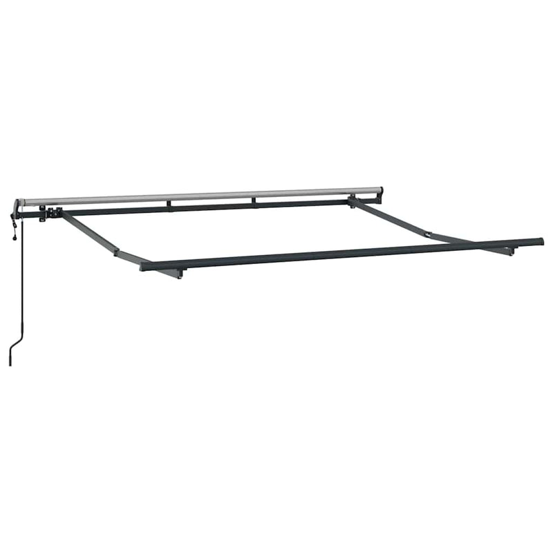 vidaXL Behúzható napellenző Barna 350 x 200 cm Poliészter, Alumínium