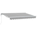 vidaXL Napernyő keret Antracit és Fehér 350 x 200 cm