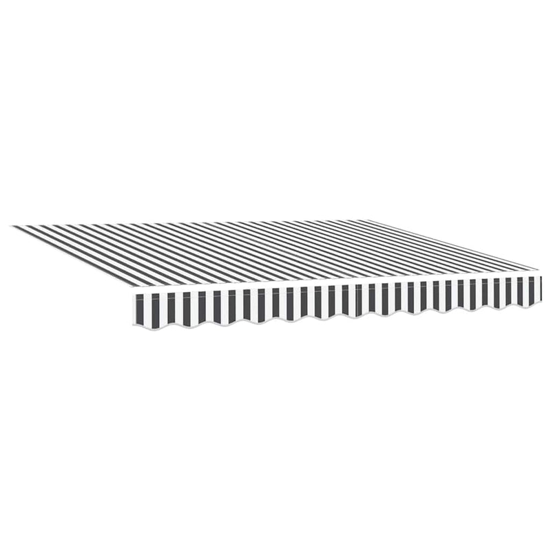 vidaXL Behúzható napellenző Antracit, Fehér 350 x 200 cm