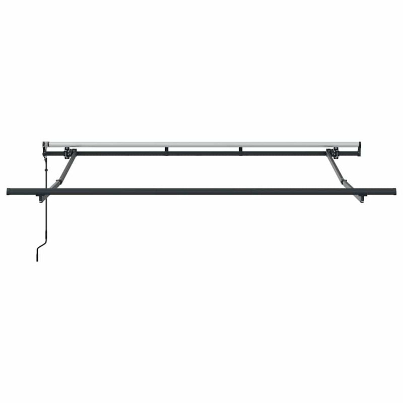 vidaXL Behúzható napellenző Antracit, Fehér 350 x 200 cm