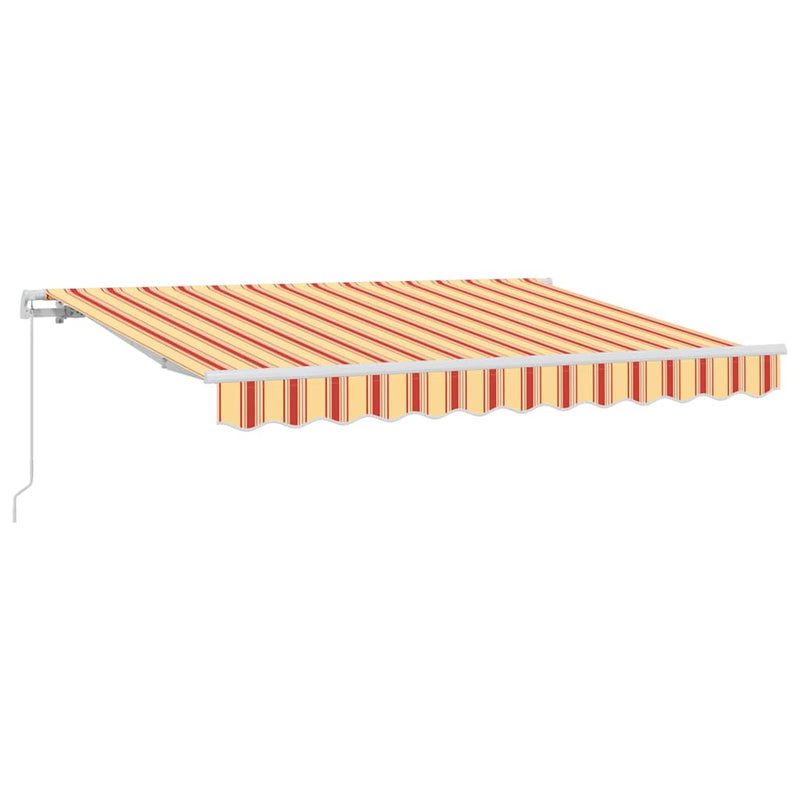 vidaXL Behúzható napellenző Sokszínű 350 x 200 cm Pamut és Alumínium