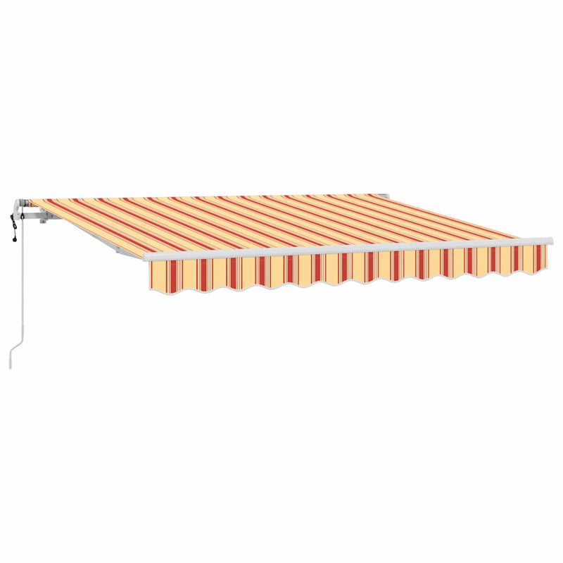 vidaXL Behúzható napellenző Sokszínű 350 x 200 cm Pamut és Alumínium