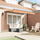 vidaXL Behúzható napellenző Sokszínű 350 x 200 cm Pamut és Alumínium