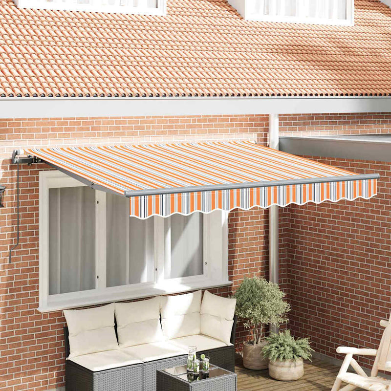 vidaXL Behúzható napellenző Sokszínű 350 x 200 cm