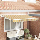 vidaXL Napernyő keret Sárga és Szürke 350 x 200 cm