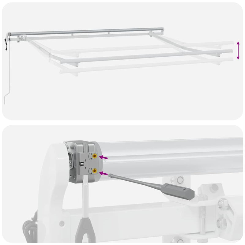 vidaXL Behúzható napellenző Sokszínű 350 x 200 cm