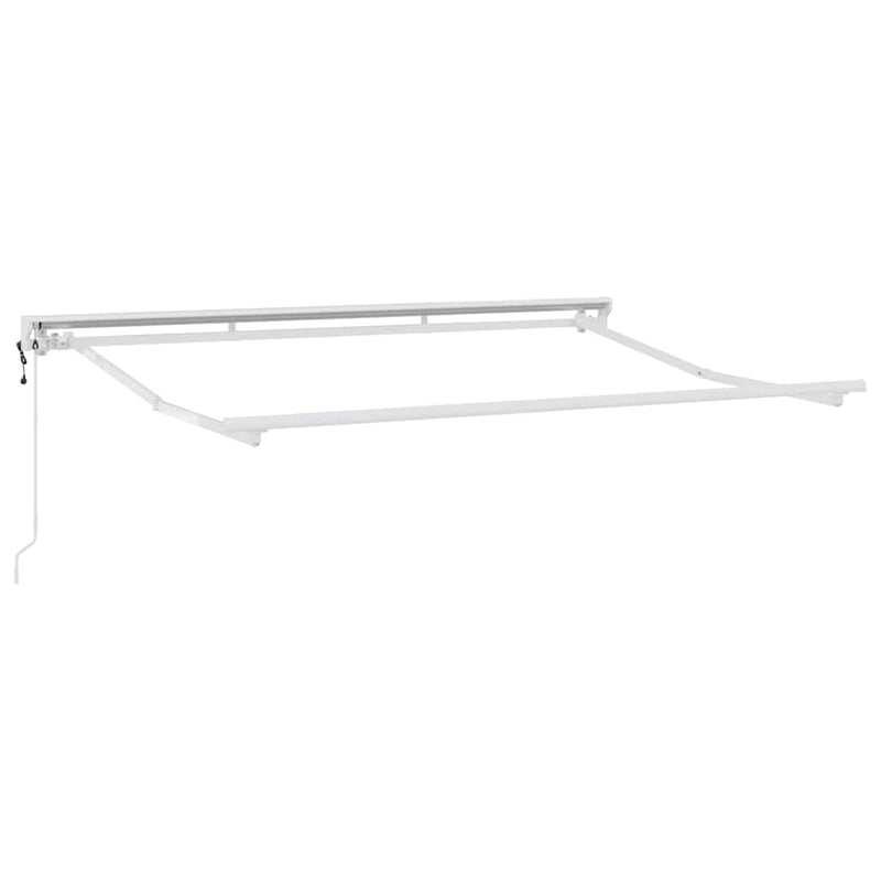 vidaXL Behúzható napellenző Fekete 350x200 cm szövet