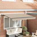 vidaXL Behúzható napellenző Bézs 350 x 200 cm szövet