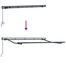 vidaXL Behúzható napellenző Bézs 350 x 200 cm szövet