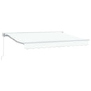 vidaXL Napernyő keret Fehér 350 x 200 cm Poliészter PU bevonattal