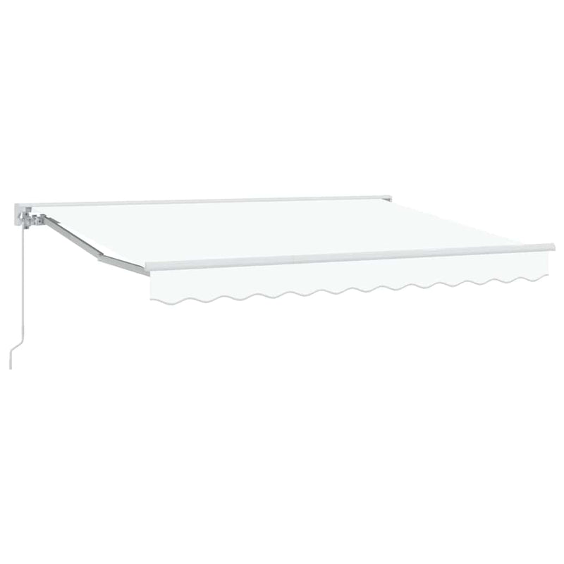vidaXL Behúzható napellenző Fehér 350x200 cm szövet