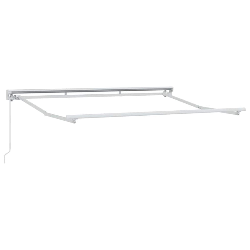 vidaXL Behúzható napellenző Fehér 350x200 cm szövet