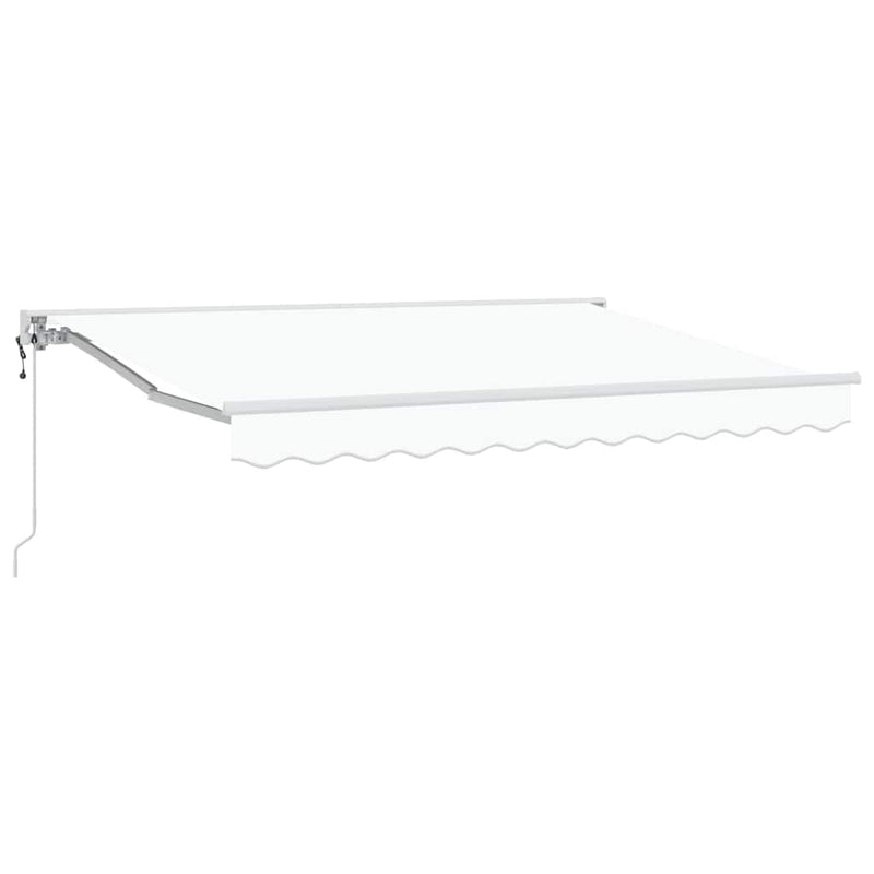 vidaXL Behúzható napellenző Fehér 350x200 cm szövet