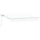 vidaXL Behúzható napellenző Fehér 350 x 200 cm szövet