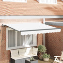 vidaXL Behúzható napellenző Fehér 350 x 200 cm szövet