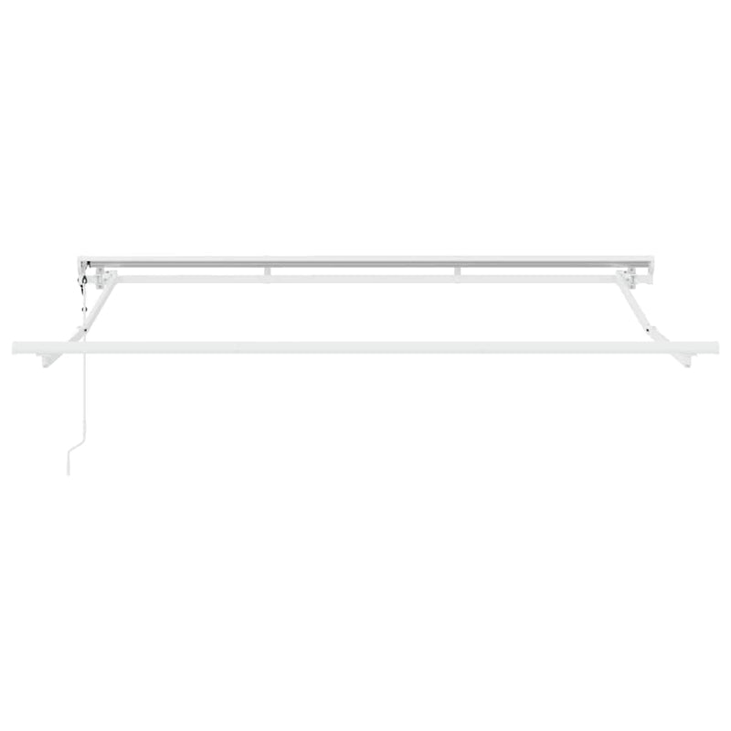 vidaXL Behúzható napellenző Piros 350x200 cm szövet