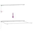vidaXL Napernyő keret Krémszínű 400 x 200 cm Poliészter PU bevonattal