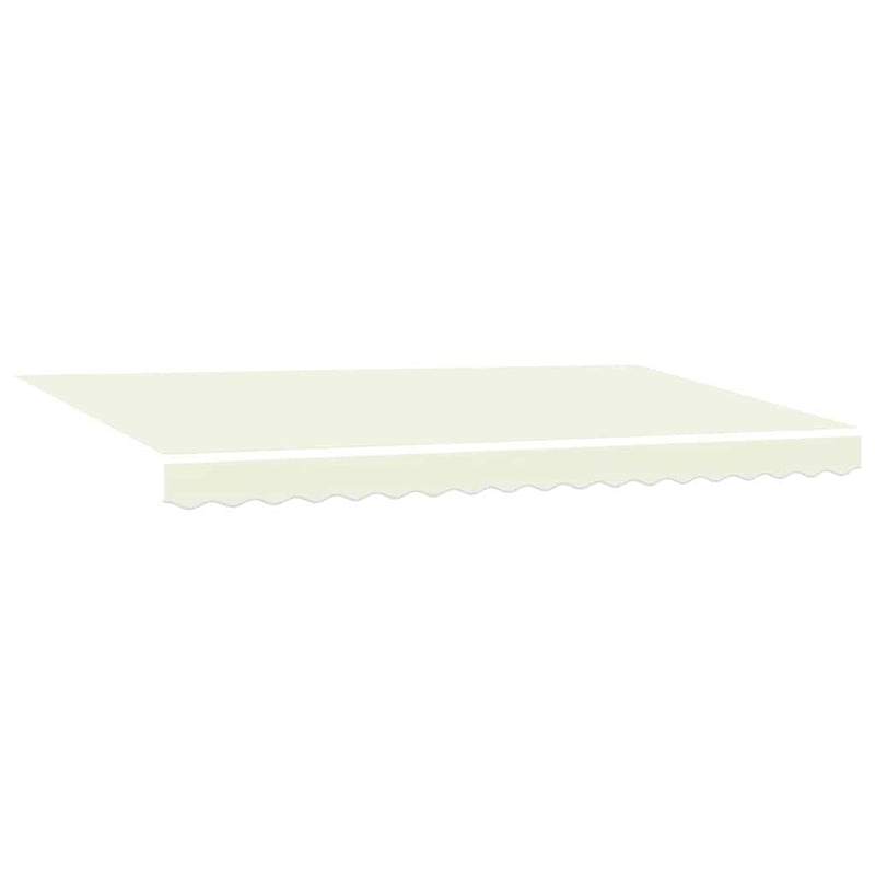 vidaXL Behúzható napellenző Krém 400 x 200 cm Pamut és Alumínium