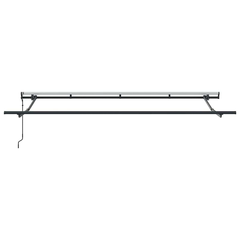 vidaXL Behúzható napellenző Sárga, Fehér 400 x 200 cm