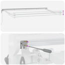 vidaXL Behúzható napellenző Burgundi 400x200 cm szövet