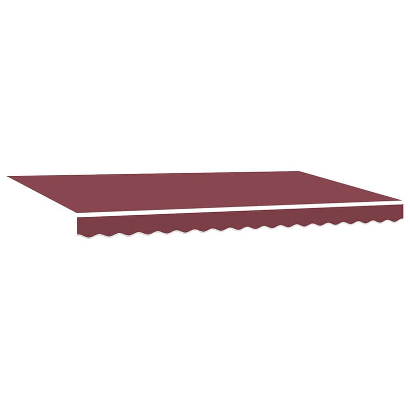 vidaXL Behúzható napellenző Burgundi 400 x 200 cm