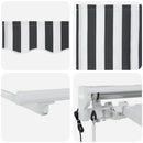 vidaXL Napernyő keret Antracit és Fehér 400 x 200 cm