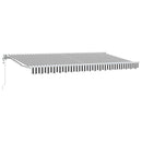 vidaXL Napernyő keret Antracit és Fehér 400 x 200 cm