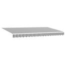 vidaXL Behúzható napellenző Antracit 400 x 200 cm szövet