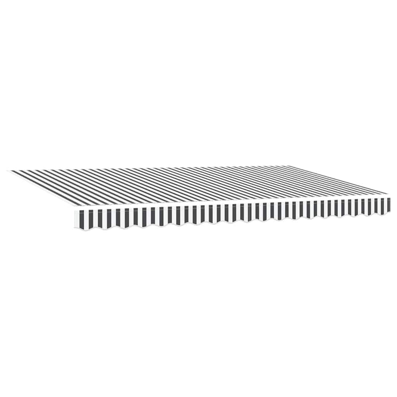 vidaXL Behúzható napellenző Antracit, Fehér 400 x 200 cm