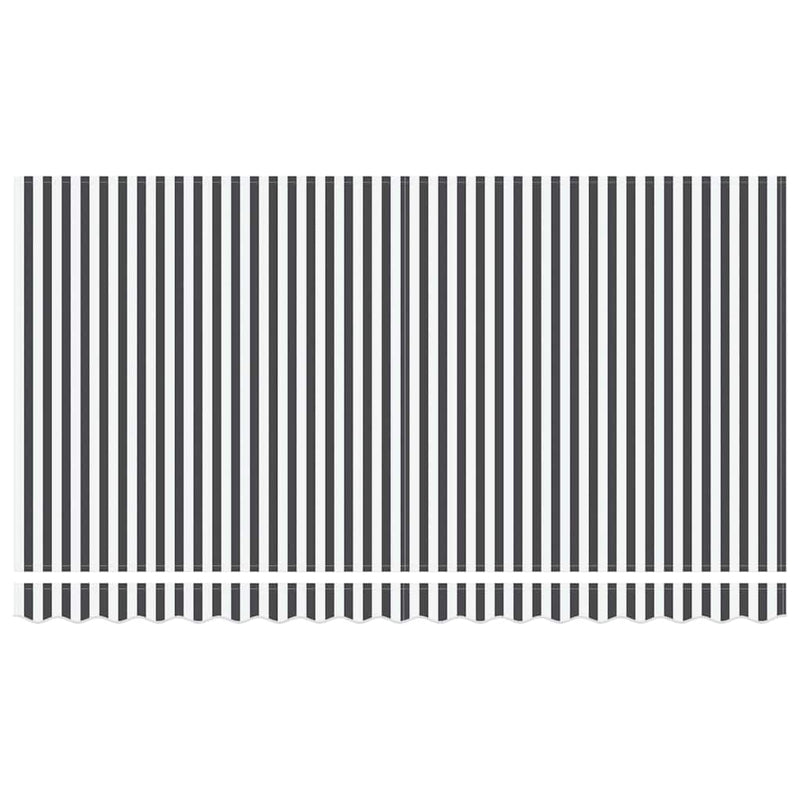vidaXL Behúzható napellenző Antracit, Fehér 400 x 200 cm