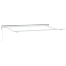 vidaXL Behúzható napellenző Sokszínű 400 x 200 cm Pamut és Alumínium