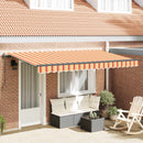 vidaXL Behúzható napellenző Sárga 400 x 200 cm szövet