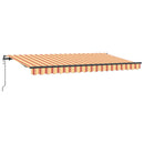 vidaXL Behúzható napellenző Sárga 400 x 200 cm szövet