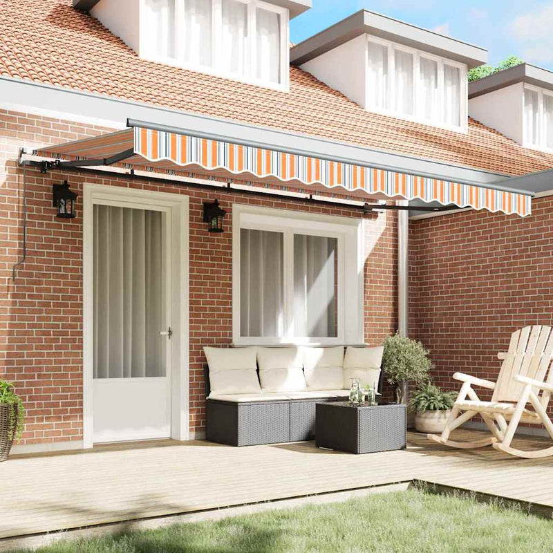vidaXL Behúzható napellenző Sokszínű 400 x 200 cm