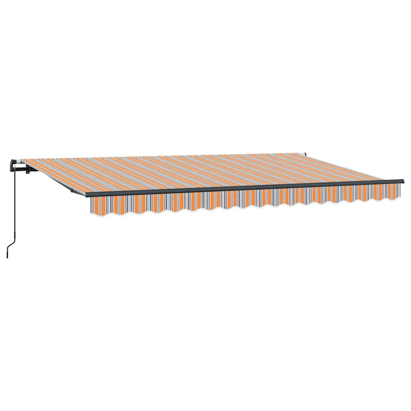 vidaXL Behúzható napellenző Sokszínű 400 x 200 cm