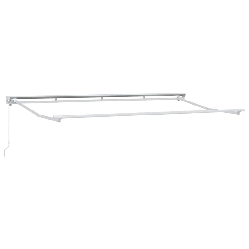 vidaXL Behúzható napellenző Tarka csíkos 400x200 cm szövet