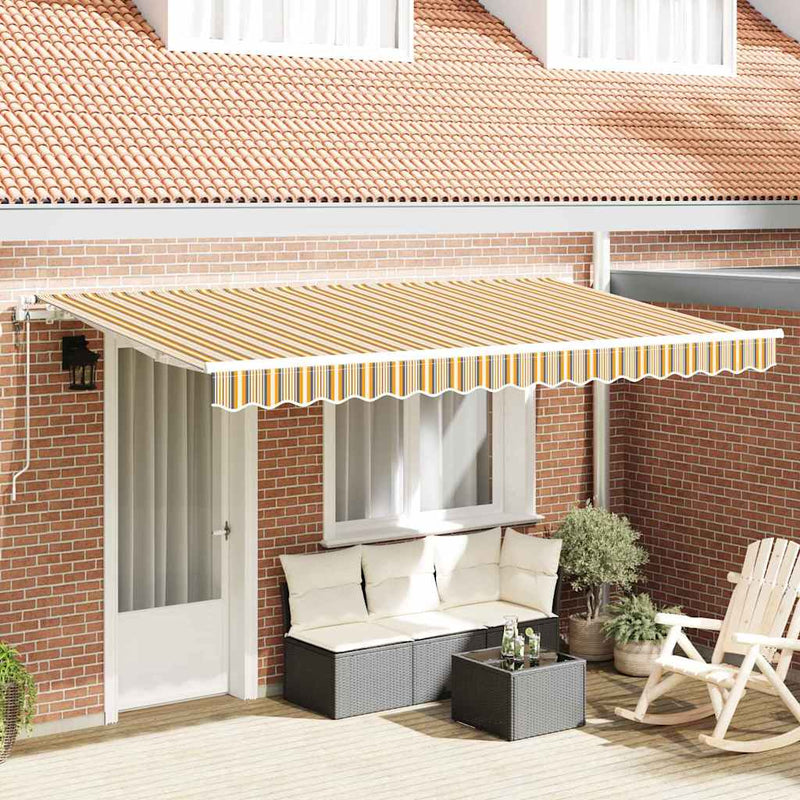vidaXL Behúzható napellenző Sokszínű 400 x 200 cm