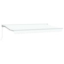 vidaXL Behúzható napellenző Fehér 400x200 cm szövet