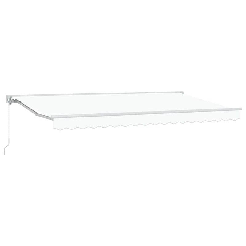 vidaXL Behúzható napellenző Fehér 400x200 cm szövet