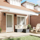 vidaXL Behúzható napellenző Fehér 400x200 cm szövet