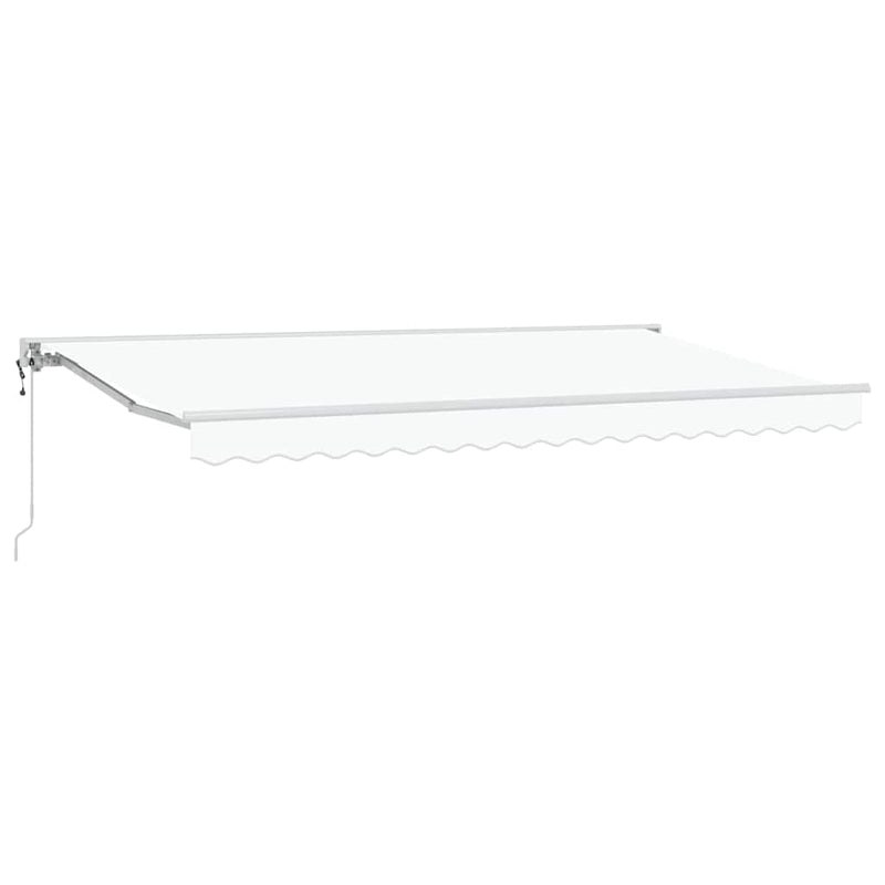vidaXL Behúzható napellenző Fehér 400x200 cm szövet