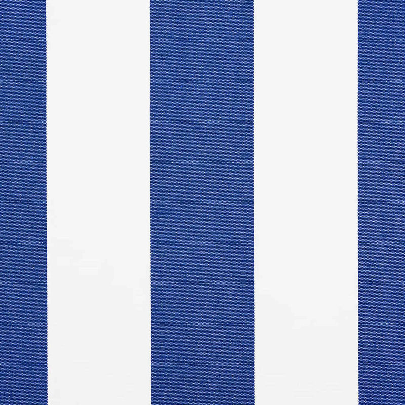 vidaXL Behúzható napellenző Kék és fehér 300 x 250 cm Szövet, Fém