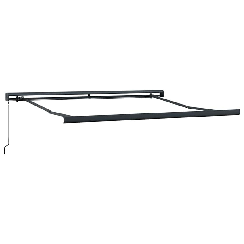 vidaXL Behúzható napellenző Kék és Fehér 300 x 250 cm Szövet és Fém
