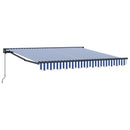 vidaXL Napernyő keret Kék és Fehér 300 x 250 cm