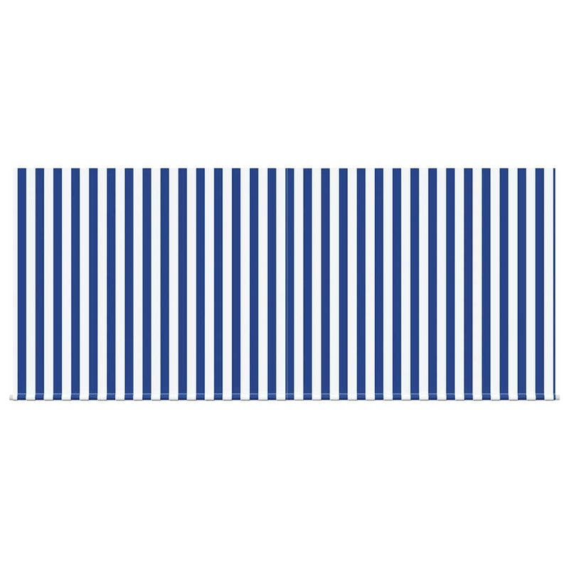 vidaXL Behúzható napellenző Kék és fehér 300 x 250 cm szövet