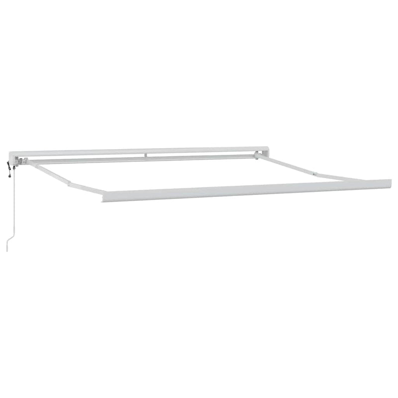 vidaXL Behúzható napellenző Krém 300 x 250 cm Szövet, Fém
